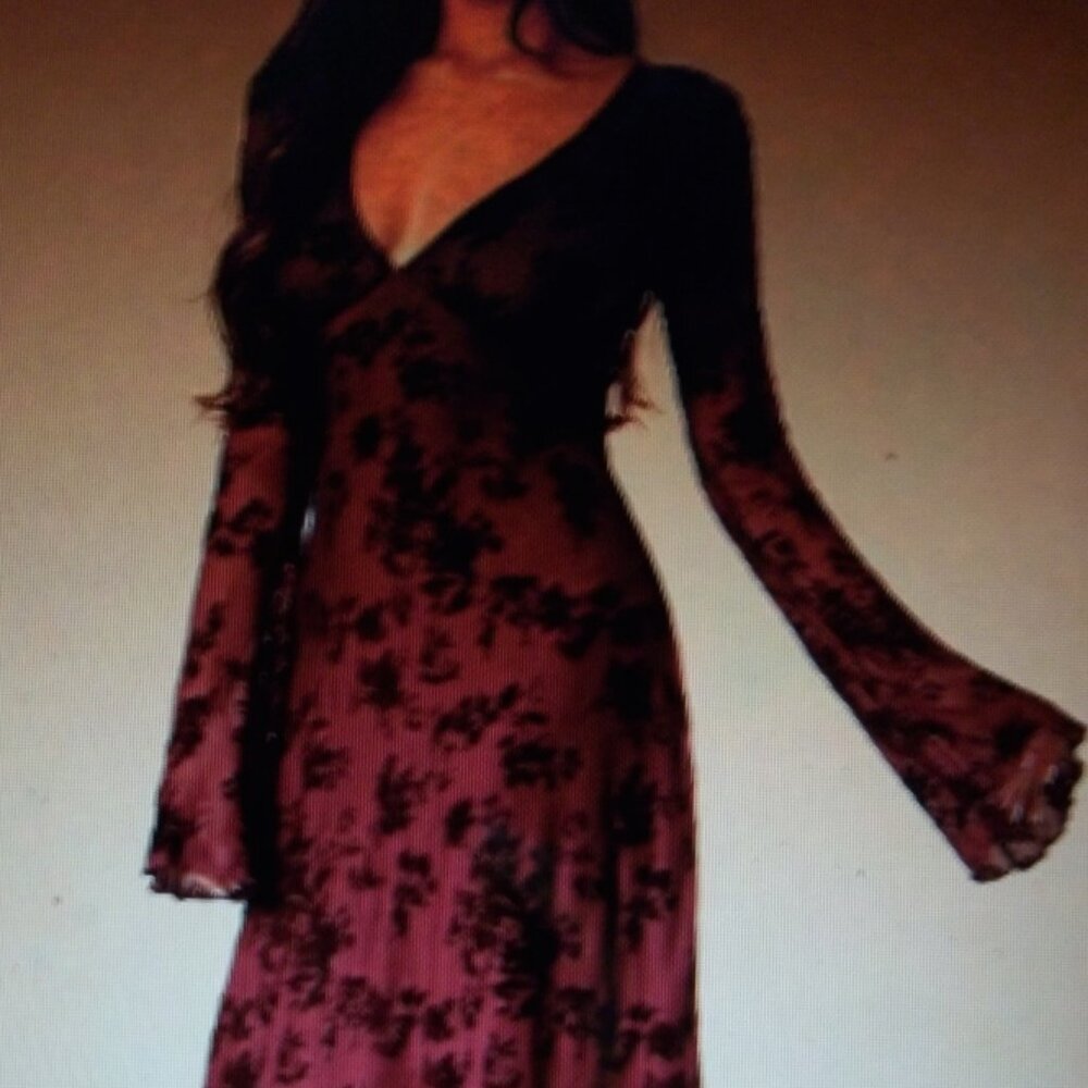 Forever 21 Burgundy Dress